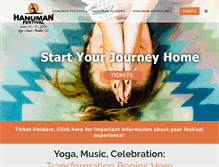 Tablet Screenshot of hanumanfestival.com